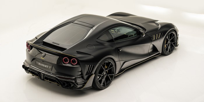 4K Mansory 812 Superfast Stallone Black Ferrari