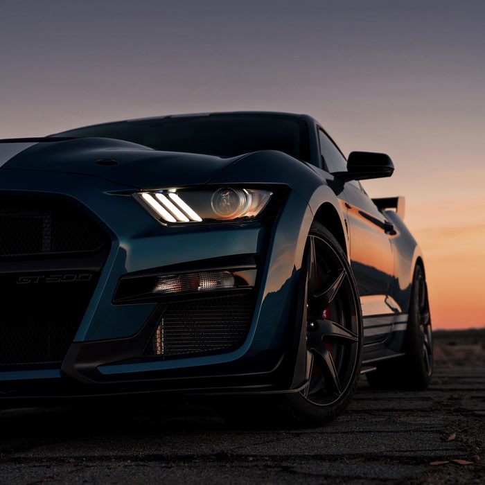 Ford Mustang Shelby GT500 2019 Front View 4K