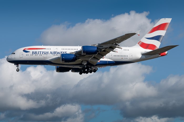 4K British Airways Airbus Passenger Airplane