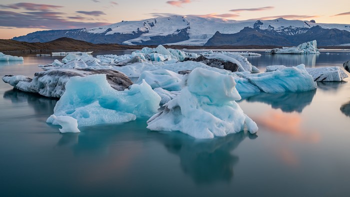 Icebergs in Jökulsárlón Glacier Lagoon, Iceland