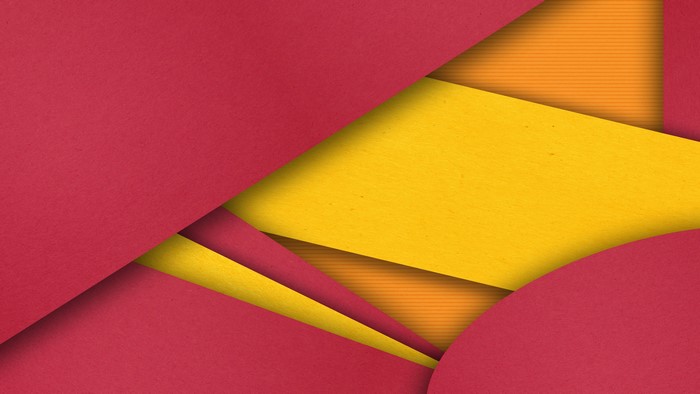 Geometric pattern with red and yellow layers