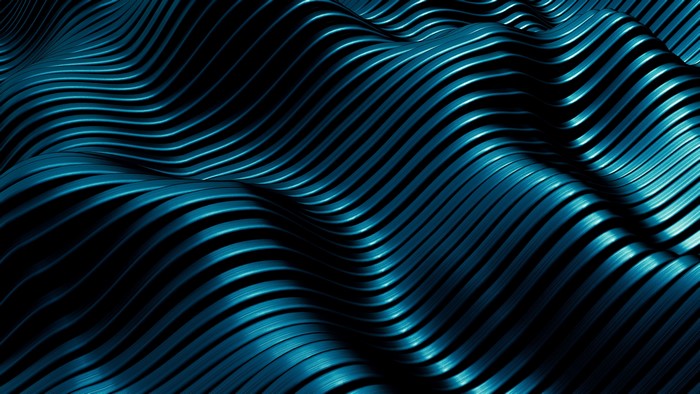 Blue wavy stripes texture