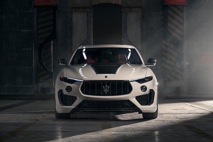White Maserati Levante GranSport Novitec Esteso V2