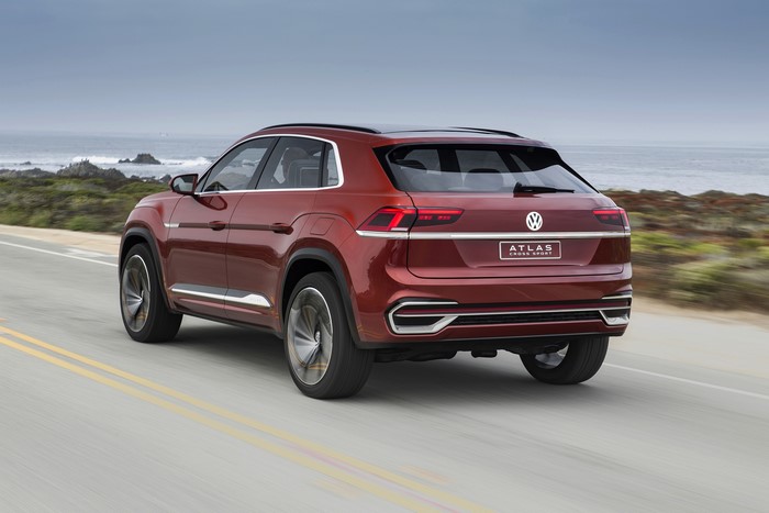 Volkswagen Atlas Cross Sport Concept, Wine Color