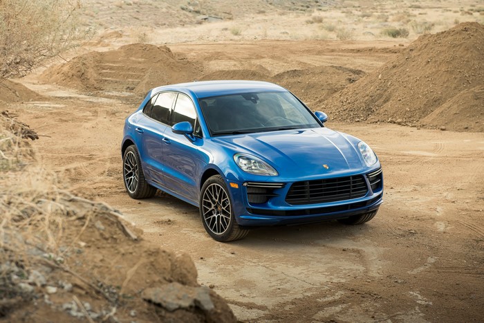 Blue 2020 Porsche Macan Turbo