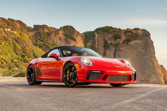 Red 2019 Porsche 911 Speedster Cabriolet