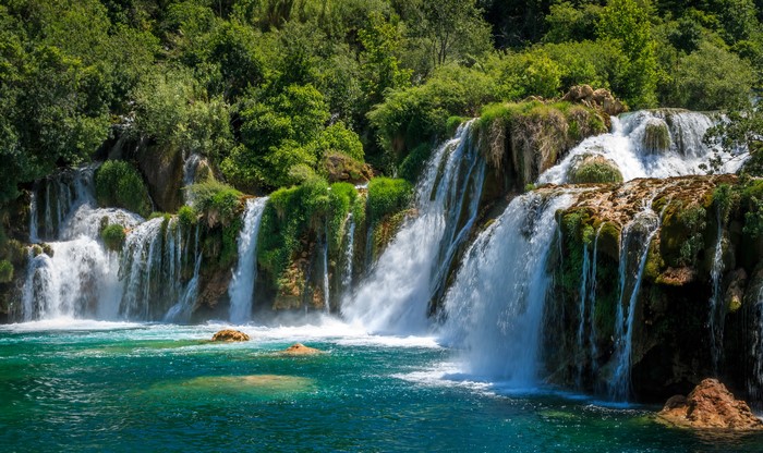 Waterfalls in Krka National Park, Croatia