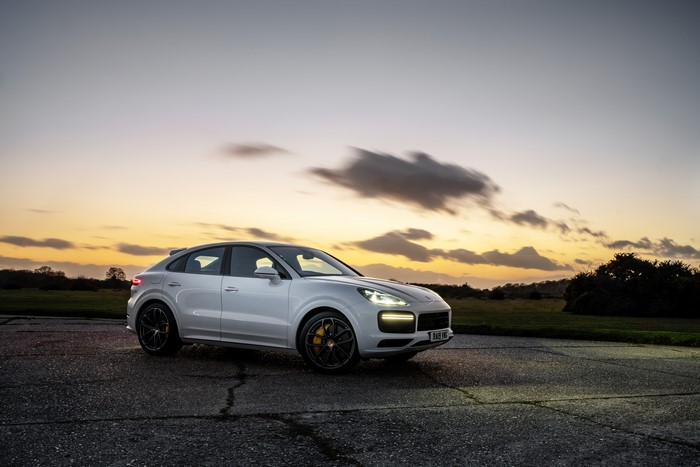 White 2019 Porsche Cayenne Turbo Coupe