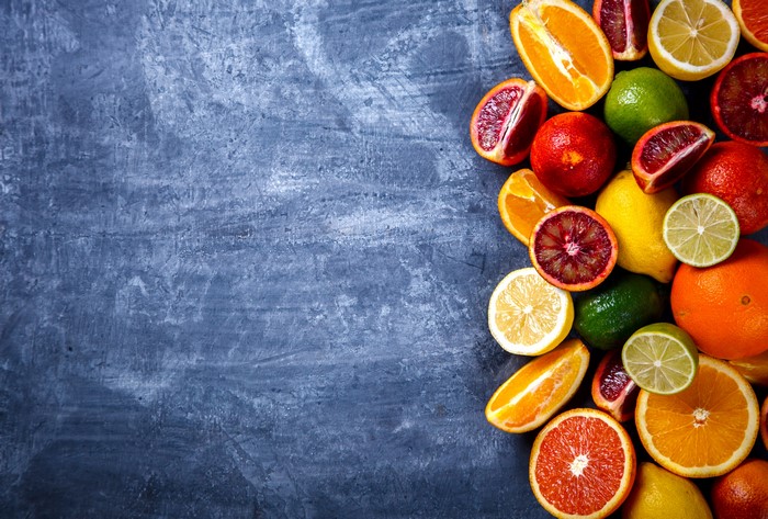Citrus fruits: Oranges, Lemons, and Grapefruits