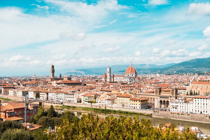 Florence cityscape with Duomo S. Maria del Fiore, Italy