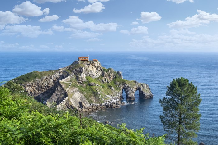 San Juan de Gaztelugatxe island coast, Spain