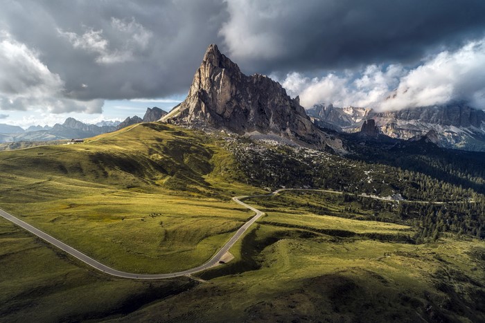 Passo Giau in the Dolomites Mountains