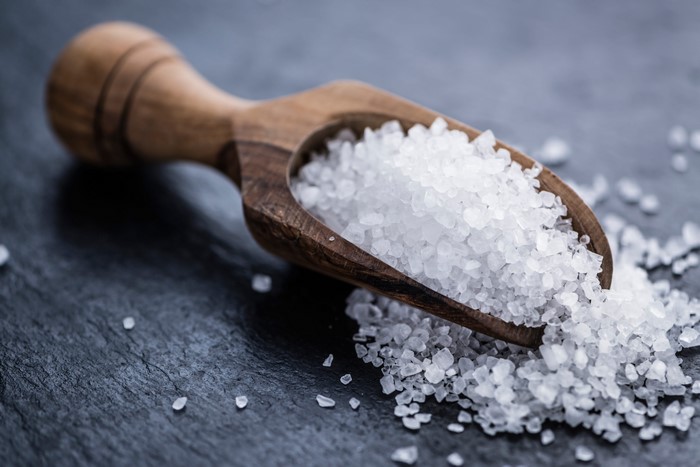 Salt in a Wooden Spoon