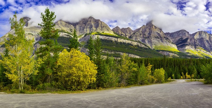 Mountains and forests in Canada