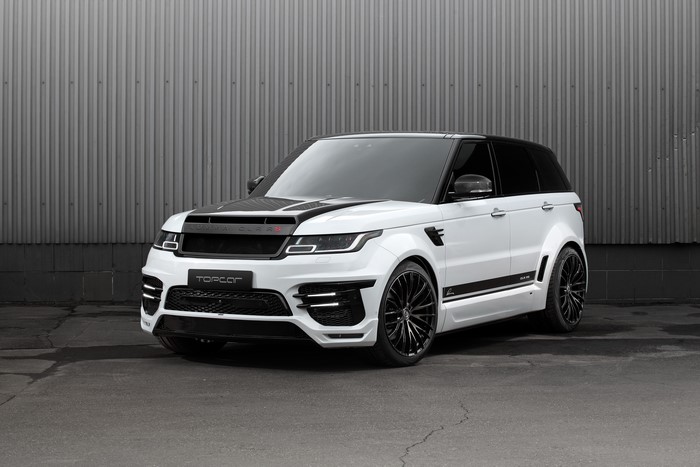 White Lumma CLR RS Range Rover Sport