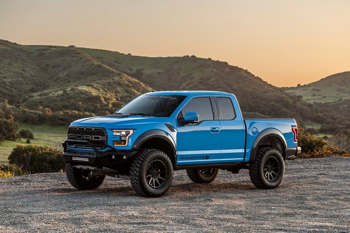 Blue Hennessey Ford F-150 Raptor V8 Pickup Truck