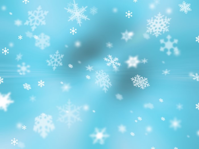 Snowflakes on a blue background