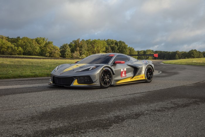 Chevrolet Corvette C8.R Race Car on Road