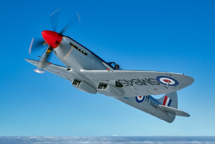 Supermarine Spitfire FR XVIII in flight