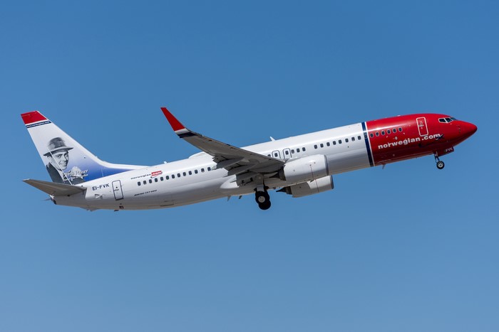 Norwegian Air International Boeing 737-800W with Charlie Chaplin livery