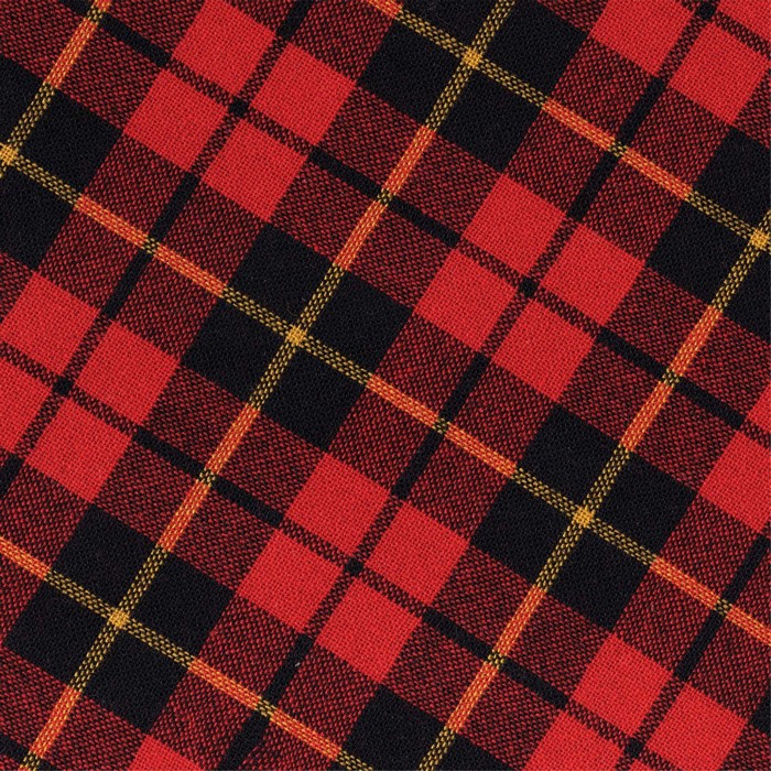 Red and black plaid fabric texture