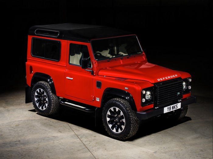 Red 2018 Land Rover Defender 90 Works V8 SUV