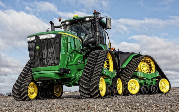 4K John Deere 9520 RX Green Tractor