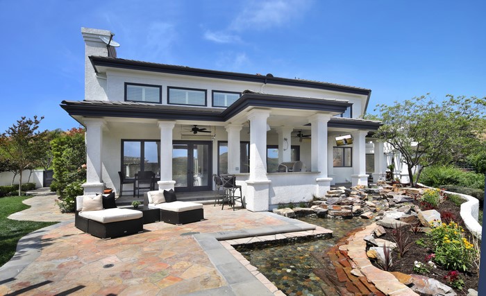 Luxury House with Backyard Waterfall in San Juan Capistrano, California