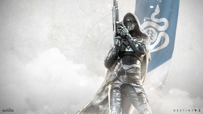 4K Destiny 2 Warrior with Flag