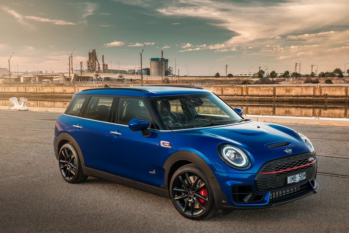 Blue 2019-20 John Cooper Works Clubman Mini
