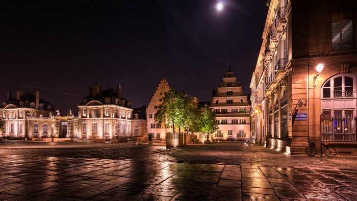 Strasbourg Square at Night