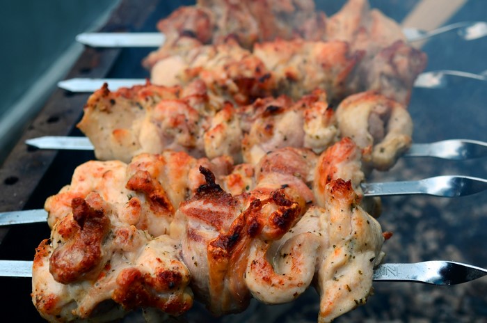4K Pork Shashlik on Skewers