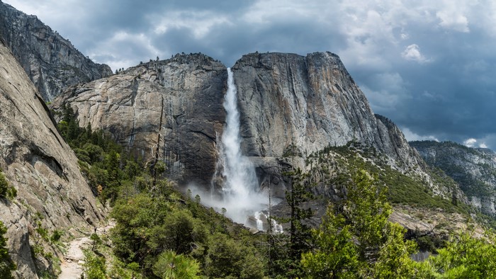 Yosemite National Park Waterfall in California