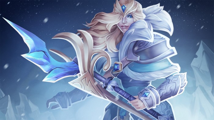 Crystal Maiden from DOTA 2 with Mage Staff