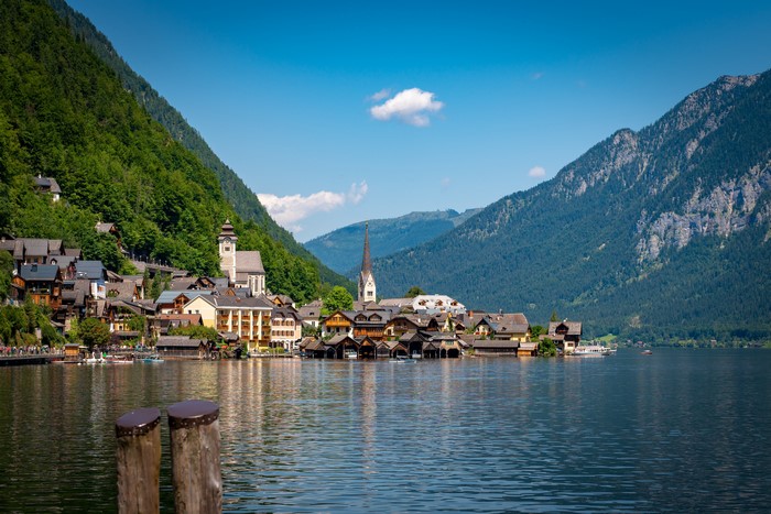 Hallstatt Village on Lake Hallstatt, Austria