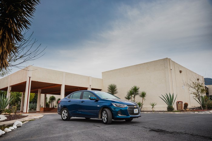 Blue 2020 Chevrolet Onix Premier sedan