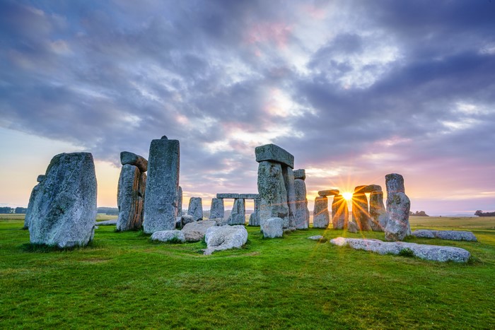 Sunset Over Stonehenge in Wiltshire 4K