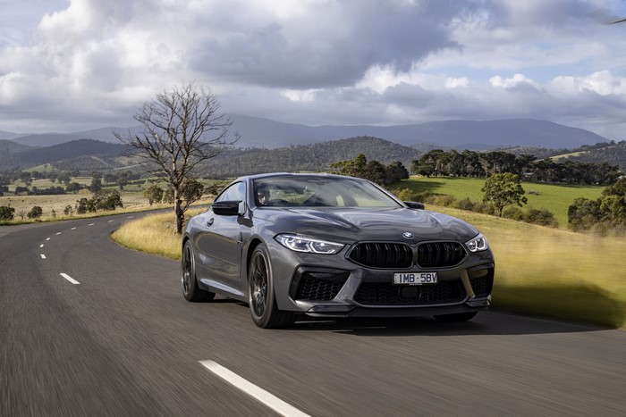 BMW M8 Competition Coupe on a Winding Road