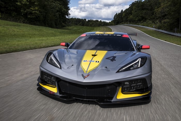 Chevrolet Corvette C8.R Race Car on Track
