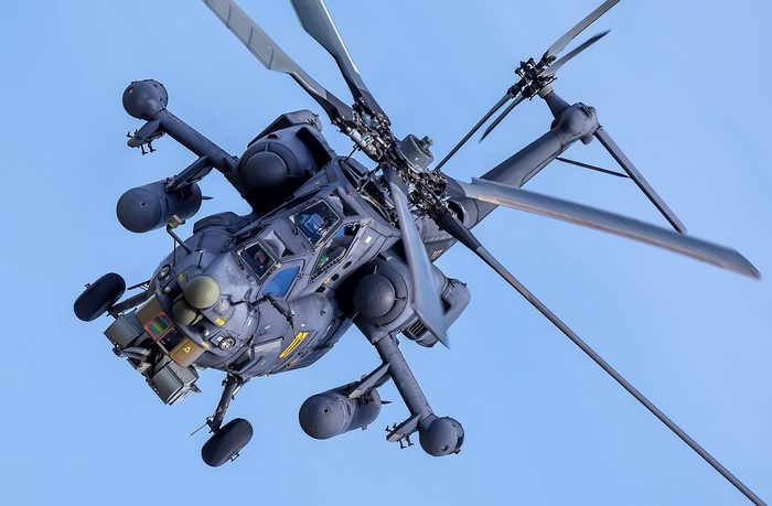 Mil Mi-28H helicopter in flight