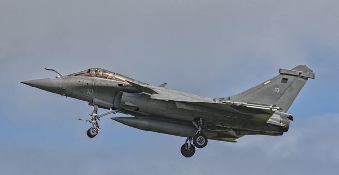 French Navy Dassault Rafale M fighter jet landing
