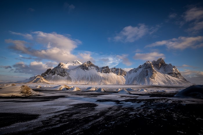 4K Vestrahorn Mountains in Iceland