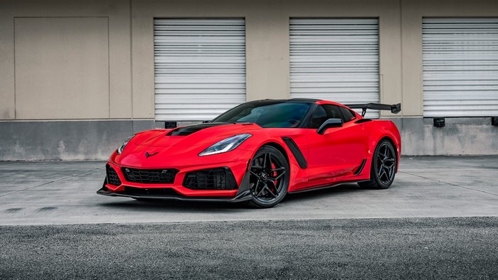 Red Chevrolet Corvette ZR1