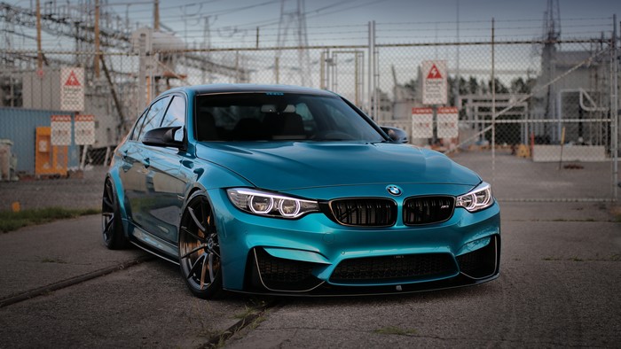 4K BMW M3 Metallic Light Blue