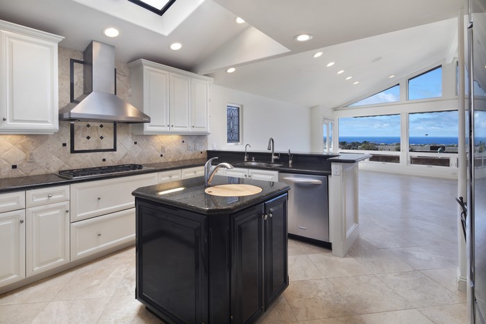 Modern Kitchen with Ocean View