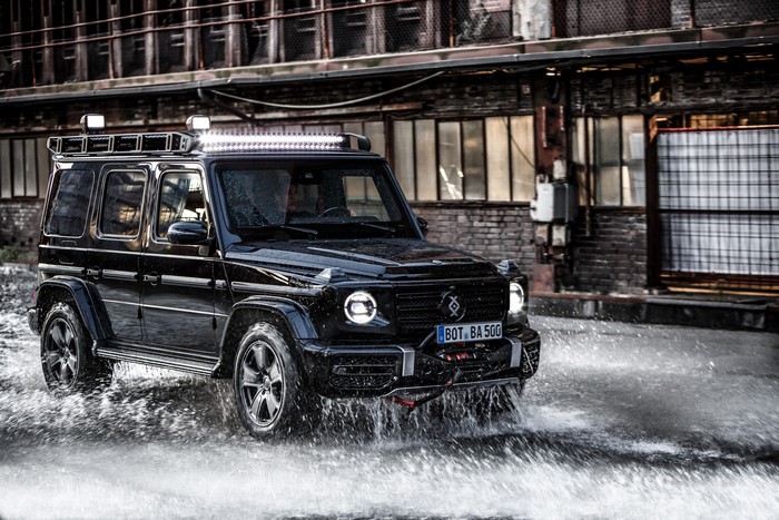 Black Brabus Invicto VR6 Plus ERV Mission G-Class SUV