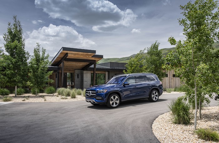 Blue 2020 Mercedes-Benz GLS 450 4MATIC