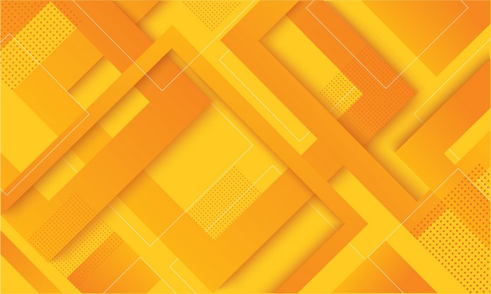 Orange and Yellow Geometric Shapes with Dotted Texture