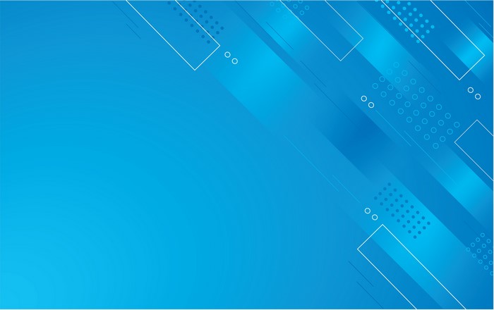 Abstract geometric blue background with lines and dots
