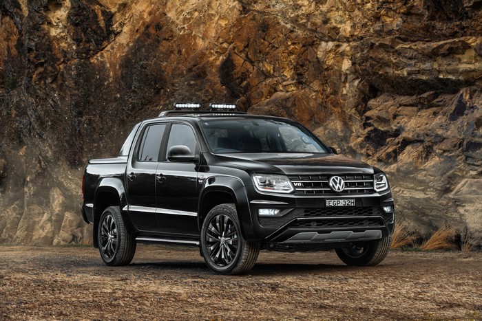 Black Volkswagen Amarok V6 Pickup Truck